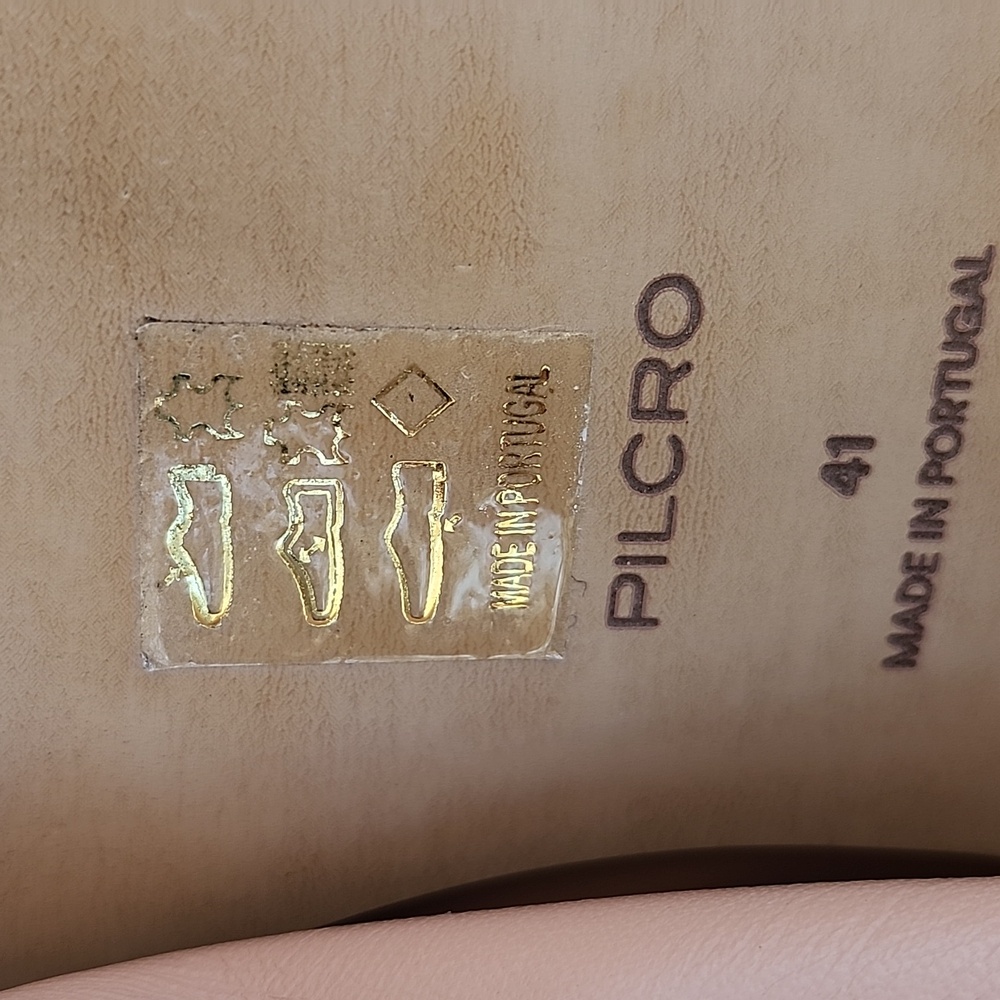 Pilcro Blush Pink Leather Square-Toe Ballet Flats - Picture 6 of 8